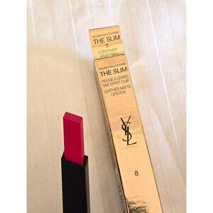YSL The Slim Contrary Fuschia 8  Leather Matte Lipstick MU2